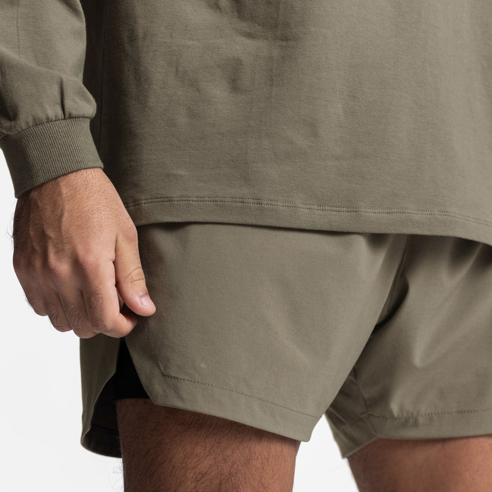 Men's Elastic Gym Shorts with phone slot