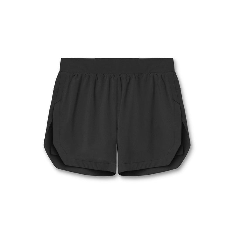 Men's Elastic Gym Shorts with phone slot